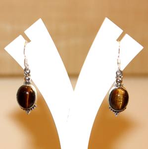 Boucles d'oreilles ethniques en argent sterling 925 unisexe fabriquées à la main - Product Image 5