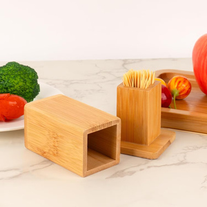 Porte-cure-dents en bambou fait à la main boîte en bambou écologique naturel décor de table à la maison en gros du Vietnam - Product Image 4