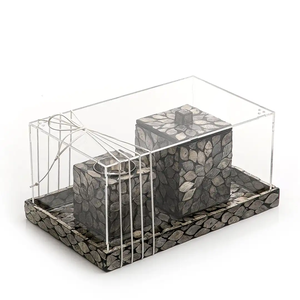 Plateau de service MOP de qualité supérieure Design moderne ustensiles de cuisine plateau de service alimentaire et plat pour cadeau de mariage fait à la main - Product Image 4