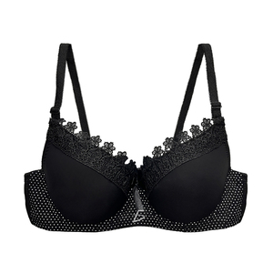 Reggiseno Push-Up Regolabile Traspirante in Pizzo, Stile Sexy a Coppa Piena, con Motivo 3D, Sottile, in Poliammide Morbida e Cotone, Metodo di Tessitura Monopezzo - Product Image 3