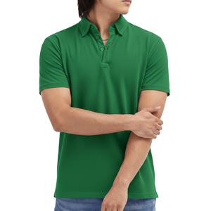 เสื้อผู้ชายไซส์ใหญ่พิเศษ ผ้าถักระบายอากาศ สีพื้น สำหรับงานทางการ รับทำป้ายและบรรจุภัณฑ์ตามสั่ง ขายส่ง - Product Image 5