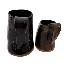 Mug en corne de buffle sculptée pour occasions spéciales, mug en corne de buffle en gros, approvisionnement en vrac, mug en corne de haute qualité pour la cuisine - Product Image 3