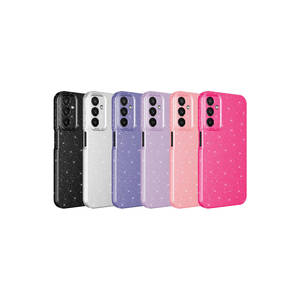 Coque de téléphone en silicone rose foncé scintillant de luxe pour Samsung Galaxy A25, protection souple de l'appareil photo, inspirée de l'iPhone 11 Pro - Product Image 3