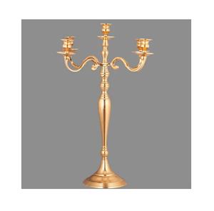 Candelabro de metal de diseño de lujo con 5 brazos y acabado dorado para el hogar y la boda, candelabros decorativos hechos a mano personalizados - Product Image 4