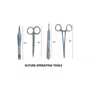 Meilleur kit de suture pour étudiants en médecine et en soins infirmiers Ensemble de formation à la suture chirurgicale Kit complet de formation à la suture avec coussinet en silicone CE - Product Image 4