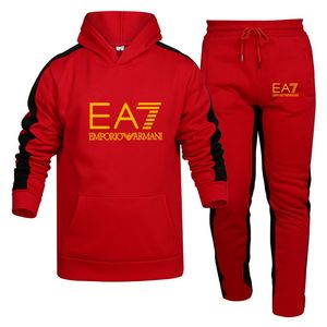 Traje de chaqueta de dos piezas informal de talla grande para hombre OEM nuevo estilo personalizado estampado de letras bordado Diseño mono chándal - Product Image 4