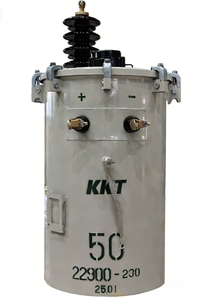 Transformador Sumergido en Aceite Montado en Poste 50/60Hz Fabricado en Corea OEM ODM Kumkang 500kVA/12470GrdY/7200/4160Y/2402 Pos. LBOR - Product Image 3