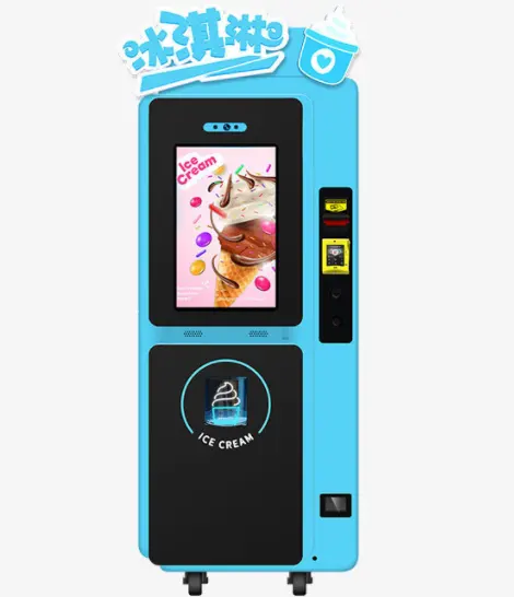 Glace-máquina expendedora de helados de Yogurt, máquina de helados lista para enviar pequeños, la más barata