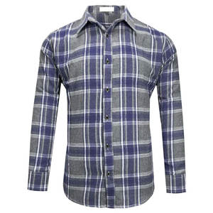 Alta calidad personalizada nueva moda camisas de franela de punto de manga larga otoño al aire libre más vendidos fábrica caliente algodón de lujo - Product Image 1