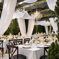 Décorations de table de mariage personnalisées de haute qualité, centres de table floraux, draperies en tissu, décorations de mariage