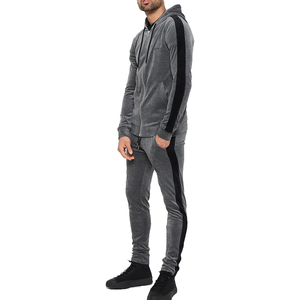 Mens Plain Blank Hoodies Hombres Negro Algodón Poly Fleece Hombres sudaderas con capucha - Product Image 4