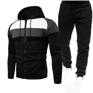 Survêtement en nylon personnalisé pour hommes Ensemble de jogging sport avec fermeture éclair Ensemble cargo coupe-vent Deux pièces Veste en jersey Survêtement de jogging pour hommes - Product Image 6