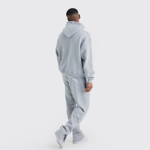 Conjunto de Sudadera con Capucha y Pantalones Deportivos para Hombre, Estilo Vintage, de Alta Calidad, Transpirable, Lavado Ácido, con Parches Bordados, Tallas Grandes, para Invierno - Product Image 4