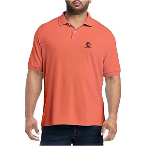Polos lisos de algodón de alta calidad, camisetas de talla grande para hombre, ropa informal bordada personalizada con estilo, camiseta de calle - Product Image 1
