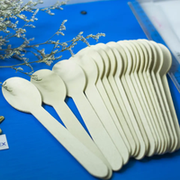 Cuillère à couverts en bois taille 160mm pour la restauration rapide et les aliments à emporter à usage unique, cuillère en bois jetable conviviale pour les utilisateurs
