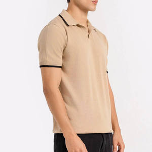 เสื้อโปโลผ้าฝ้ายผสมสำหรับผู้ชายเสื้อโปโลธรรมดาออกแบบได้ตามต้องการ - Product Image 3