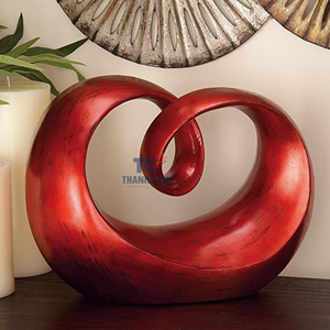 ร้อนขายหรูหราผลิตหัวใจรูปปั้นประติมากรรมท่อประติมากรรม | รักรูปปั้นประติมากรรมตกแต่งที่ทันสมัยสำหรับโต๊ะ - Product Image 6