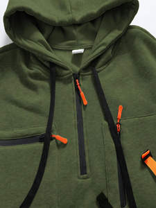 OEM Logo personnalisé DTG Motif Sweat à capuche Vintage Distressed Streetwear Basic 100% Cotton Winter Plain Dyed Hoodie pour hommes - Product Image 5