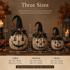 Chapeau de sorcière tendance en forme de couvercle, fait main, pour rangement effrayant, idéal pour la collecte de bonbons d'Halloween, en osier noir emblématique, style <span class=keywords><strong>Jack</strong></span>-O'-Lantern - Product Image 2