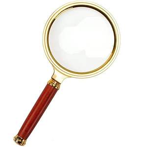 Stylish Metal <b>Magnifying</b> <b>Glass</b> Designed For Home Offices Libraries And Elegant Decorative Use - Product Image 4