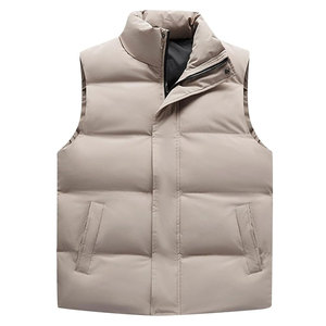 Veste matelassée légère de haute qualité pour hommes, manteau, veste d'hiver respirante, vêtements d'extérieur décontractés, logo chaud, conception de bulles sans manches - Product Image 2