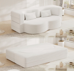 Sofá <span class=keywords><strong>cama</strong></span> de compresión, sofá moderno de tela con forma de sala de estar, muebles de apartamento informales que se pueden convertir <span class=keywords><strong>en</strong></span> sofá Modular - Product Image 5