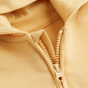 เสื้อฮู้ดดี้ผู้ชายผ้าฝ้ายปักลายใหม่ คอขนแกะ ซิปสั่งทำพิเศษ ทรงโอเวอร์ไซส์ สำหรับฤดูใบไม้ร่วง - Product Image 3