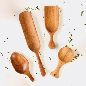 Cuchara de madera dura, la más vendida, cuchara de madera para helado, la mejor opción, cucharas de madera natural - Product Image 1