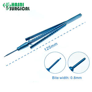 Pinza de Trabeculectomía Vitreo-retinal de Acero Inoxidable, Ancho de Mordida 1.2 mm, Instrumentos Quirúrgicos Oftálmicos Hasni Surgical CE - Product Image 2