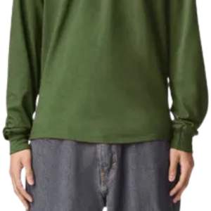 T-shirt à manches longues pour homme en coton, col rond, décontracté, uni, tissu doux, à porter au quotidien, style streetwear - Product Image 6