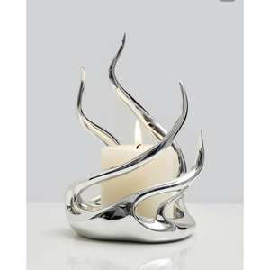 Bougeoir décoratif en aluminium le plus vendu avec un charme antique et un savoir-faire élégant pour une atmosphère domestique élégante - Product Image 1