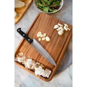 Tabla de Cortar de Madera de Acacia con Mango Ovalado Ecológica de Alta Calidad para Uso en la Cocina y la Mesa, la Mejor Opción de Venta - Product Image 2