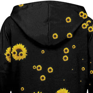 Sweat-shirt décontracté pour femme, en molleton d'hiver, sublimé, toucher doux, imprimé intégral, logo sur le devant - Product Image 6