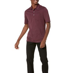 Haute qualité 100% coton hommes pour polos personnalisé respirant Anti-boulochage couleur unie à manches courtes pour décontracté Fitness Wholes - Product Image 3