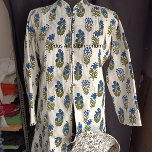 Venta al por mayor indio hecho a mano Chaqueta de algodón acolchado Jaipuri Vintage algodón Kantha chaqueta sin mangas Reversible indio hecho a mano Kanth - Product Image 4