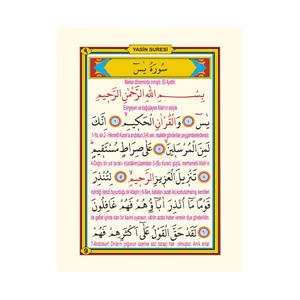 Livre de poche Yasin-i Erif avec traduction interlinéaire turque, couverture en carton, 5 couleurs - Product Image 3