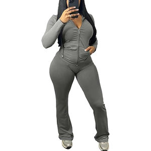 Mono de Yoga Rafaela de Alta Calidad para Mujer, Cintura Alta, Ajuste Holgado, Control de Abdomen, Transpirable, Secado Rápido, Cuello en V, Manga Larga - Product Image 4