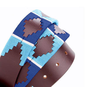 Ceinture Polo Unisexe Vintage Style Gaucho Faite Main en Cuir de Vachette Véritable avec Motif Uni et Boucle en Alliage - Product Image 2