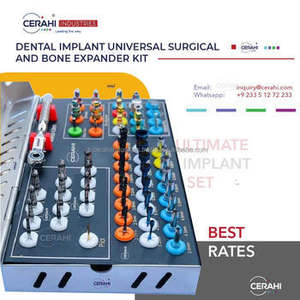 Kit d'extenseur d'os d'osseodensification électrique ensemble de forets d'implant universels avec fraises en acier inoxydable outils de chirurgie dentaire CE OEM - Product Image 4