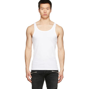 Wholesale <b>Men</b> Fitness Tank Top Custom Sports Gym <b>Mens</b> Stringer Tank Tops Pure Color <b>Singlet</b> - Product Image 4