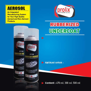 Prolix Rubberized Undercoat spray is a product protect the underbody high quality of the <b>car</b> from rust and water on the Vehicle - Product Image 4