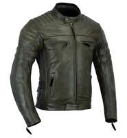 Veste d'hiver unisexe en cuir véritable pour homme, couleurs personnalisées, style vintage, col montant, broderie sur le devant, streetwear oversize