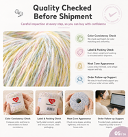 Cotton Lace Yarn Crochet Yarn Fancy Yarn for Hand Knitting DIY Crochet Tops Cardigans Dresses Shawls