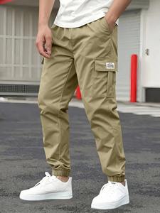 2025 nuevo 100% algodón orgánico Cargo Jogger secado rápido calidad Premium pantalones de hombre colección de moda pantalones de hombre - Product Image 2