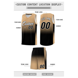 Ensemble de maillot et short de basket-ball à dégradé personnalisé, vêtements d'équipe sublimés, respirant, séchage rapide, uniforme en maille, OEM, vente en gros - Product Image 4