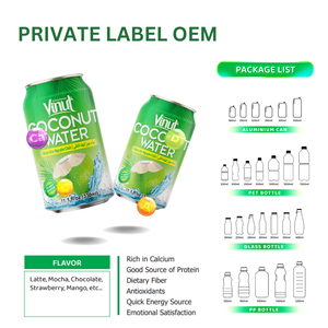 Fabricant et exportateur d'eau de coco pure de 330ml du Vietnam marque privée aliments et boissons eau de coco naturelle - Product Image 4