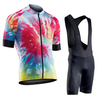 Maillot de cyclisme d'été pour homme, cuissard respirant et combinaison pour VTT, vêtements de course anti-UV pour équipe de vélo