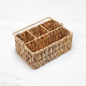 Porte-ustensiles en jacinthe d'eau à prix avantageux, organisateur de couverts, porte-couverts, vaisselle, rangement multifonctionnel imperméable - Product Image 2