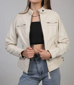 Women's Winter <b>Coat</b> <b>with</b> Sheep <b>Fur</b> Cotton Knitted Pure <b>Leather</b> Fabric New Fashion Genuine <b>Leather</b> Jacket - Product Image 5