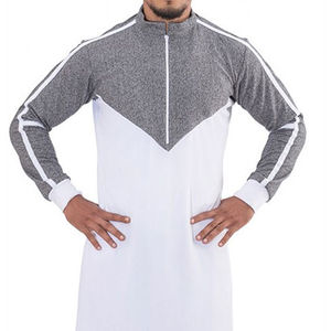 Thobe Jubbah musulman traditionnel pour homme, de haute qualité, léger, style simple, nouveau, avec logo personnalisé, broderie perlée, vêtements saoudiens - Product Image 6